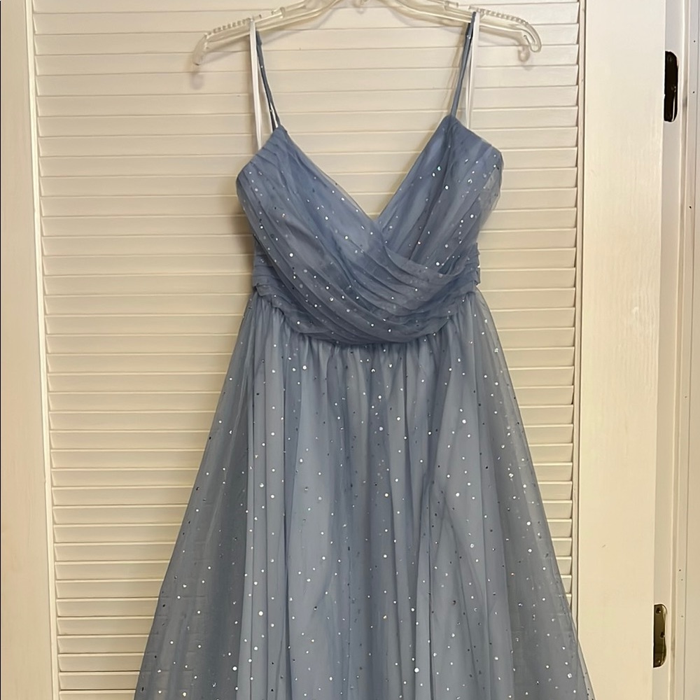 Windsor Dusty Blue Sparkle Dress